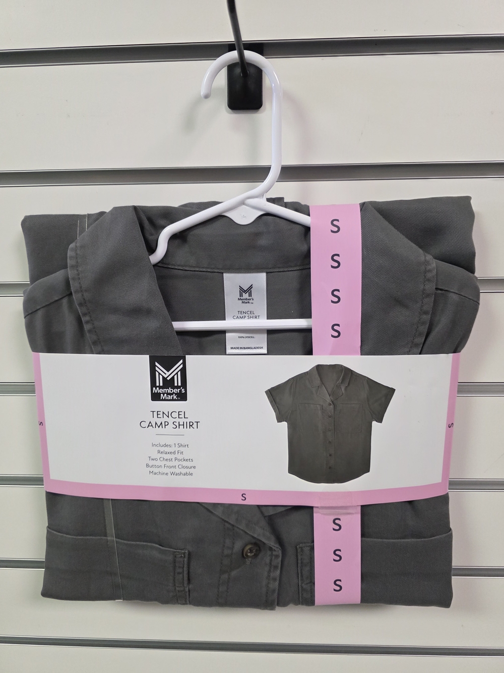 Member's Mark Tencel Camp Button-Down Shirt
